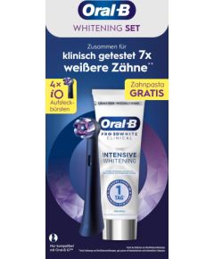 iO Radiant White 4er + Oral-B 3D White Clinical Kühle Minze Uzgaļi elektriskajām zobu birstēm