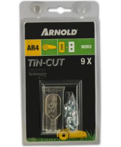 9 BLADES FOR ROBO WORX  AR4 TITANIUM CUT, MTD Газонокосилки