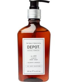 Depot, 600 Body Solutions No. 603, Cajeput & Myrtle, Sorbitol, Cleansing, Liquid Soap, For Hands, 200 ml Жидкое мыло