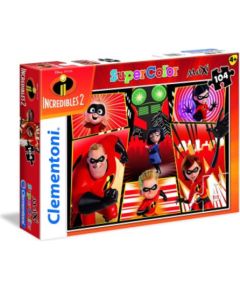 Clementoni, The Incredibles 2, Puzzle, 27106, Unisex, 6+ years, 104 Пазлы