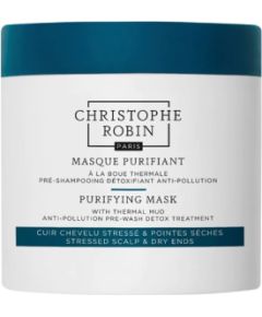 Christophe Robin, Purifying, Thermal Mud, Hair Treatment Cream Mask, For Detoxing, 250 ml Уход за волосами