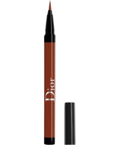 Christian Dior, Diorshow On Stage, Waterproof, Ultra-Flexible Felt Tip, Intense Color, Liquid Eyeliner, 676, Satin Rust, 0.55 ml Dekoratīvā kosmētika