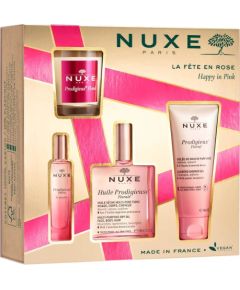 Set Nuxe: Prodigieux Floral, Scented Candle, 70 g + Prodigieux Floral, Shower Gel, All Over The Body, For All Skin Types, 100 ml + Prodigieux Floral Le Parfum, Eau De Parfum, For Women, 15 ml *Miniature + Huile Prodigieuse Multi-Purpose Floral, Body Oil,  Парфюмерные наборы