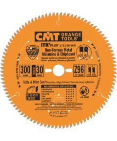 Griešanas disks alumīnijam CMT 276; 300x2,8x30; Z96; -6° Zāģripas