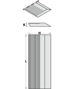 Ēveles asmeņi CMT 793.650.70; 650x70x8 mm; 4 gab. Строгальные ножи