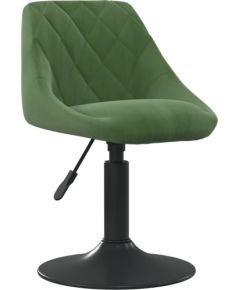 vidaXL Krzesło stołowe, ciemnozielone, obite aksamitem Virtuves krēsli