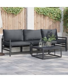 Vidaxl Zestaw Sof na Ogród 4 pcs Antracytowy Stal Lumarko! Dārza mēbeļu komplekti