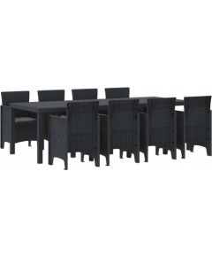 Vidaxl Zestaw do jadalni w ogrodzie 9 pcs Antracyt Rattan Polt Lumarko! Dārza mēbeļu komplekti