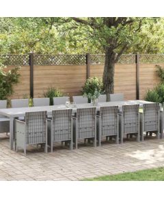 Vidaxl Zestaw do jadalni w ogrodzie 17 pcs Biały Rattan Polt Lumarko! Dārza mēbeļu komplekti