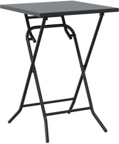 vidaXL Zestaw Bistro 3-częściowy Składany Antracytowy Stalowy Dārza mēbeļu komplekti