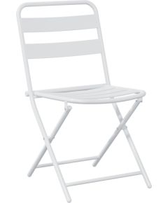 vidaXL Zestaw bistro w białym kolorze, składający się z 3 części Dārza mēbeļu komplekti