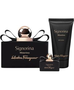 Set Salvatore Ferragamo: Signorina Misteriosa, Eau De Parfum, For Women, 50 ml + Signorina Misteriosa, Eau De Parfum, For Women, 5 ml + Signorina Misteriosa, Moisturizing, Body Lotion, 50 ml Парфюмерные наборы