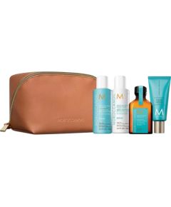 Set Moroccanoil: Repair, Paraben-Free, Hair Shampoo, For Moisturizing, 70 ml + Repair, Paraben-Free, Hair Conditioner, For Moisturizing, 70 ml + Hydration, Hair Oil Treatment, Hydrating, 25 ml + Fragrance Originale, Hyaluronic Acid, Nourishing, Hand Cream Matu kopšana