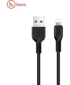 Hoco X20 Ultra Izturīgs-Mīksts Universāls Lightning uz USB Datu & Ātrās Uzlādes kabelis 2m (MD819) Melns