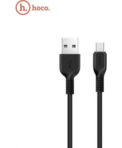 Hoco X20 Ultra Izturīgs-Mīksts Universāls Micro USB uz USB Datu & Ātrās Uzlādes kabelis 2m Melns