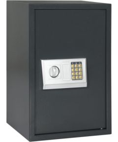 vidaXL Sejf elektroniczny z półką Ciemnoszary 40x35x60 cm Stal Новости - Для офиса