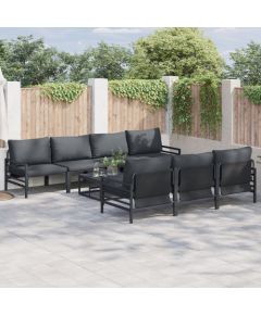 vidaXL Zestaw Sof na Ogród 8 pcs Antracyt 70 x 70.5 x 31.5 cm Dārza mēbeļu komplekti