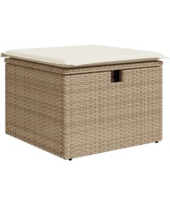 Zestaw Sofy Ogrodowej vidaXL 8-elementowy z Poduszkami Beżowy Polirattan Dārza mēbeļu komplekti