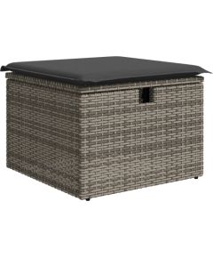 vidaXL 6-częściowy zestaw sofy ogrodowej z poduszkami szary polirattan Dārza mēbeļu komplekti