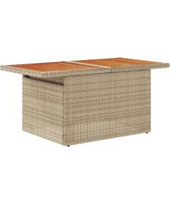 vidaXL 5-częściowy zestaw sof ogrodowych z beżowymi polirattanowymi poduszkami Dārza mēbeļu komplekti