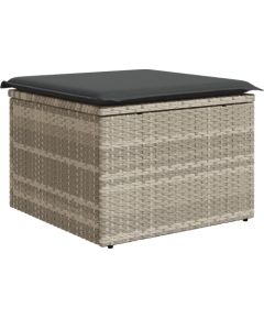 vidaXL Zestaw sof ogrodowych 6-częściowy z poduszkami szary polirattan Dārza mēbeļu komplekti