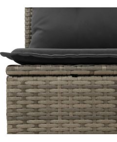 vidaXL 7-Częściowy Zestaw Sofy Ogrodowej z Poduszkami Szary Polirattan Dārza mēbeļu komplekti