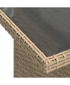 vidaXL 9-częściowy zestaw sof ogrodowych z poduszkami beżowy polirattan Dārza mēbeļu komplekti