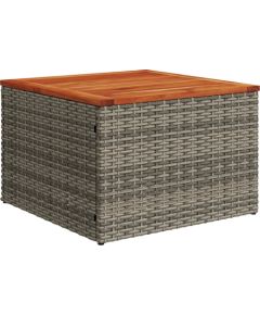 vidaXL 9-częściowy zestaw sof ogrodowych z poduszkami szary polirattan akacja Dārza mēbeļu komplekti