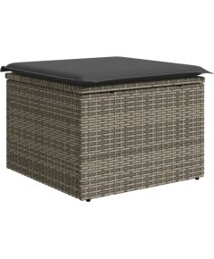 vidaXL Szary 6-częściowy zestaw sofy ogrodowej z poduszkami polirattan Dārza mēbeļu komplekti