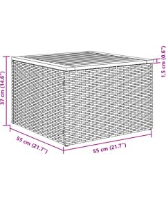 vidaXL 8-częściowy Zestaw Sofy Ogrodowej z Poduszkami Szary Poli Rattan Akacja Dārza mēbeļu komplekti