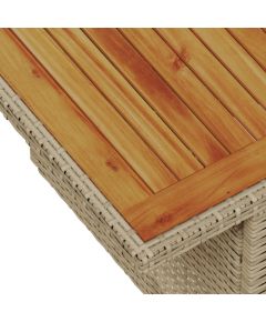 vidaXL 7-częściowy Zestaw Sof Ogrodowych z Poduszkami Beżowy Polirattan Dārza mēbeļu komplekti