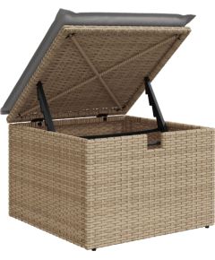 vidaXL Zestaw 5 Części Sofy Ogrodowej z Poduszkami Beżowy Polirattan Dārza mēbeļu komplekti