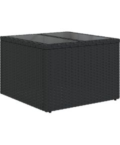 vidaXL Zestaw sof ogrodowych 9 części z poduszkami czarny polirattan Dārza mēbeļu komplekti