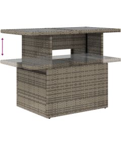 vidaXL 8-częściowy zestaw sof ogrodowych z poduszkami Szary Rattan Poli Dārza mēbeļu komplekti