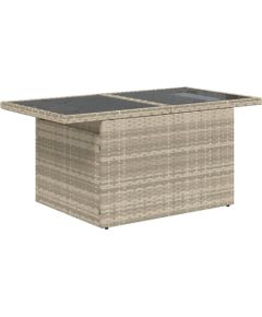 vidaXL 5-częściowy zestaw sof ogrodowych z poduszkami Jasnoszary Polirattan Dārza mēbeļu komplekti