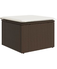 vidaXL Zestaw sof ogrodowych 6-częściowy z poduszkami brązowy polirattan Dārza mēbeļu komplekti