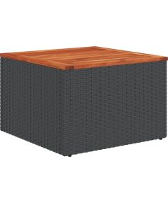 vidaXL 6-częściowy zestaw sof ogrodowych z poduszkami czarny poli rattan Dārza mēbeļu komplekti