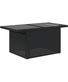 Vidaxl 8-częściowy zestaw sof ogrodowych z poduszkami czarny polirattan Dārza mēbeļu komplekti