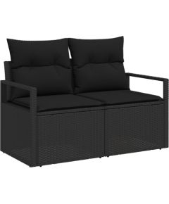 Vidaxl 7-Częściowy Zestaw Sof Ogrodowych z Poduszkami Beżowy Poli Rattan Dārza mēbeļu komplekti