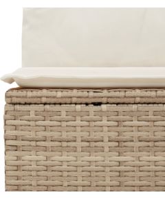 Vidaxl Zestaw 6-częściowy sof ogrodowych z poduszkami Beżowy polirattan Dārza mēbeļu komplekti