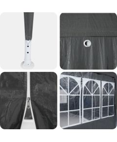 vidaXL Namiot imprezowy z 12 ścianami antracytowymi 8x4 m PE Jaunumi -Dārzam