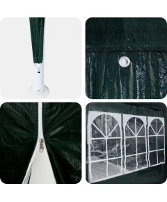 vidaXL Namiot imprezowy z 10 ścianami bocznymi Zielony 6x4 m PE Jaunumi -Dārzam