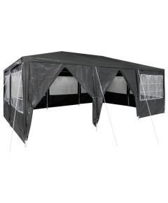 vidaXL Namiot na imprezę z 10 ścianami bocznymi Antracytowy 6x4 m PE Jaunumi -Dārzam