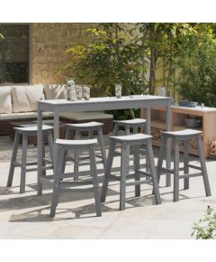 Hokery vidaXL 9 szt Jasnoszary HDPE, Hokery vidaXL 2 szt Jasnoszary HDPE Virtuves krēsli