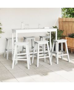 Hokery vidaXL 9 szt. Białe HDPE, Hokery vidaXL 2 szt. Białe HDPE Virtuves krēsli