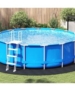 vidaXL Okrągła pokrywa basenowa Czarna Polietylen  396 cm Trwała Jaunumi - Sports