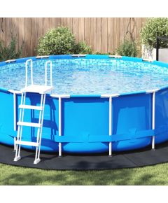 vidaXL Okrągłe Pokrycie Basenowe Czarne Plastikowe  458 cm Jaunumi - Sports