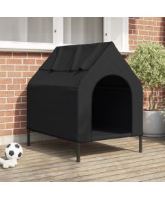 vidaXL Czarny domek dla psa z materiału Oxford i stali Guļvieta mājdzīvniekiem
