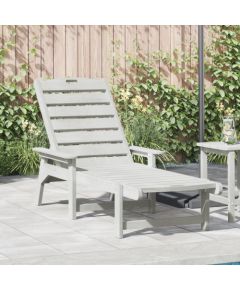 vidaXL Leżak  Biały 53x162x98.5 cm HDPE Шезлонги и пляжные стулья