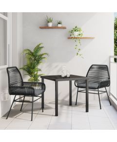 vidaXL 5-częściowy zestaw jadalny ogrodowy z poduszkami brązowego polirattanu Dārza mēbeļu komplekti